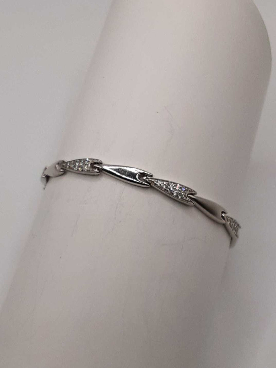 Fox Tail Bracelet - White Gold 14k (.585) 5 grams 6 inch