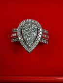 Women's Ring - White Gold 10k (.417) 7.3 grams Size 7