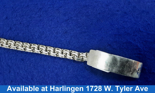 ID Bracelet - Silver 65.4 grams 8 inch