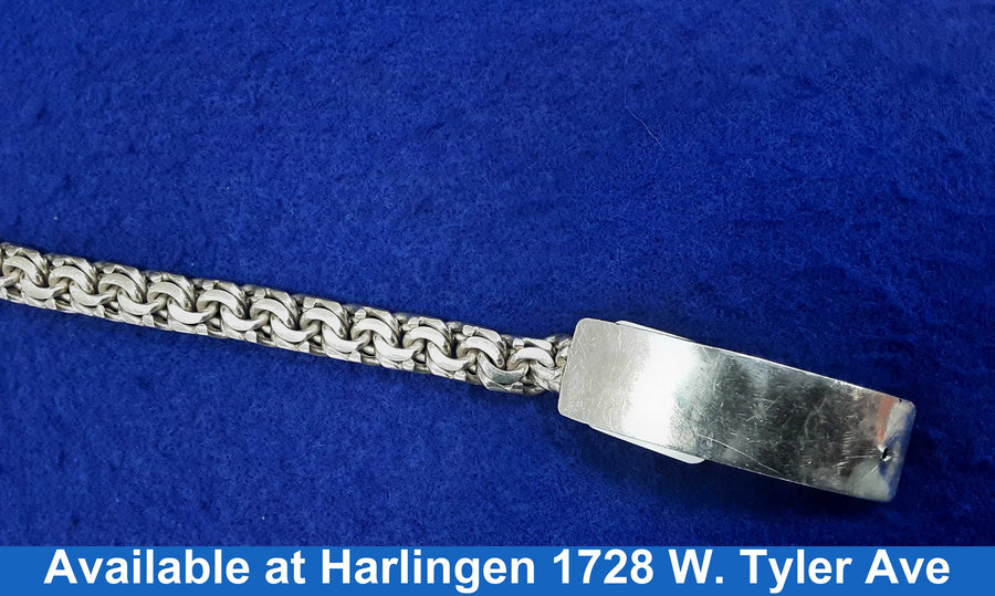 ID Bracelet - Silver 65.4 grams 8 inch