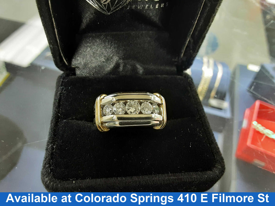 Men's Ring - White Gold 14k (.585) 11.7 grams Size 9