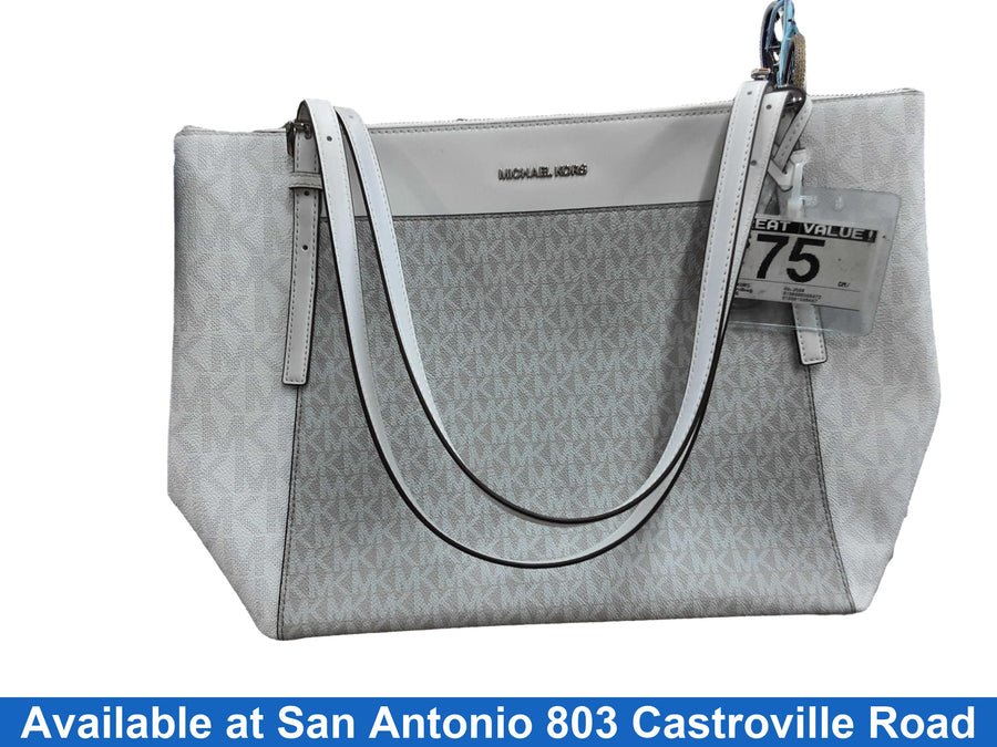 Michael Kors Ab-2508 White Purse / Handbag