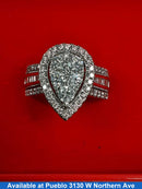 Women's Ring - White Gold 10k (.417) 7.3 grams Size 7
