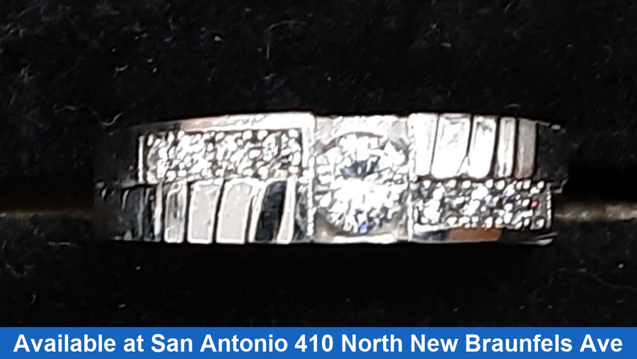 Ring - Wedding Band - White Gold 10k (.417) 3.8 grams Size 10