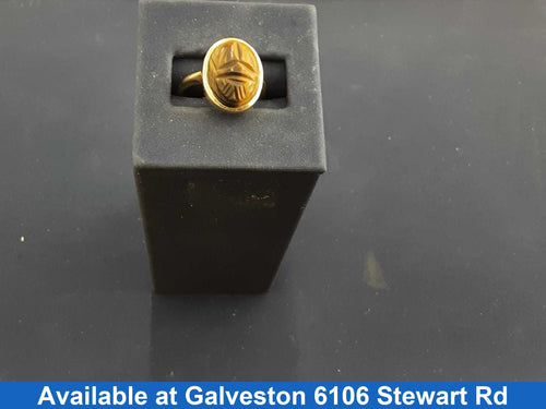 Women's Ring - Yellow Gold 14k (.585) 4.6 grams Size 7.5
