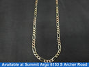 Figaro Chain - Tricolor Gold 14k (.585) 13.3 grams 22 inch