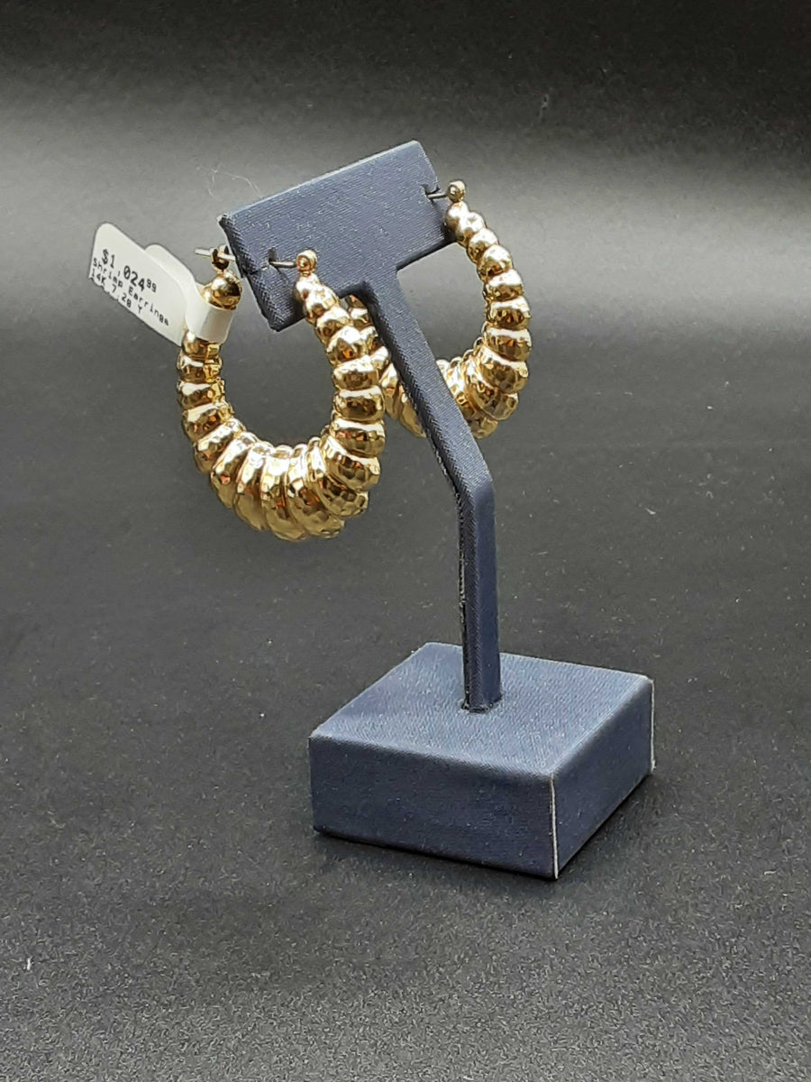 Shrimp Earrings - Yellow Gold 14k (.585) 7.2 grams