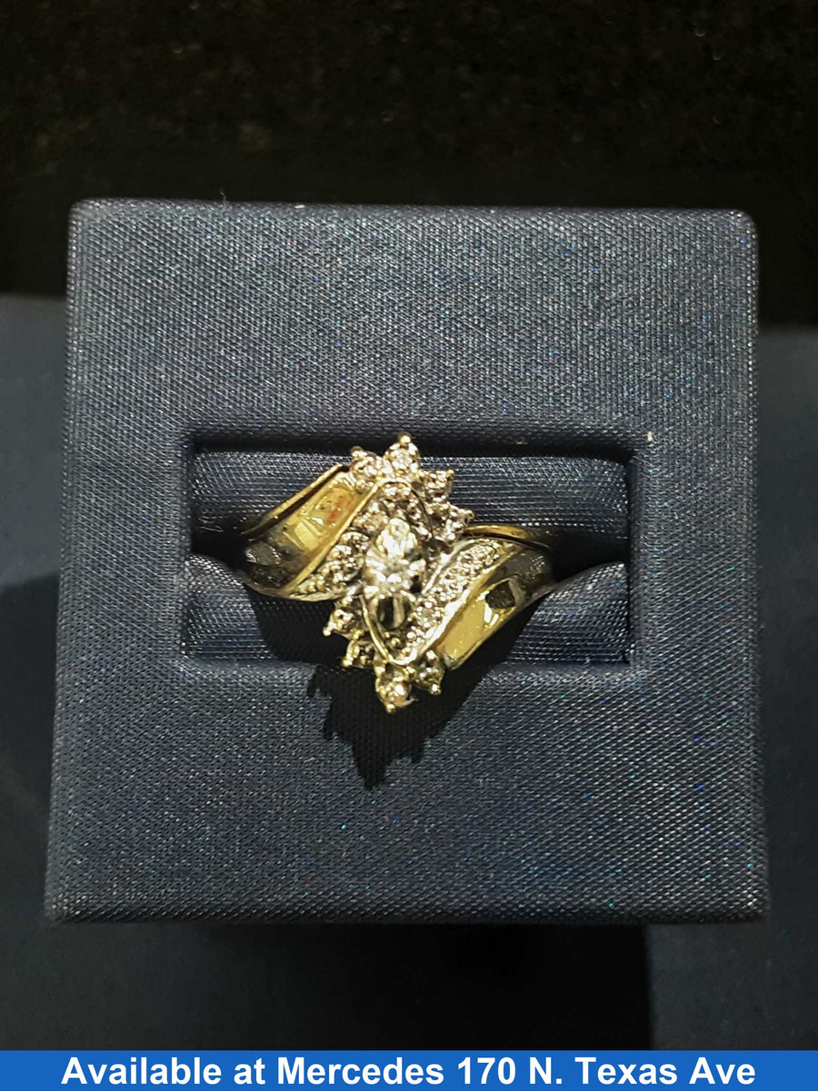 Women's Ring - Anniversary - Yellow Gold 10k (.417) 4.2 grams Size 8