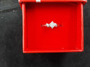 Women's Ring - Solitaire - White Gold 14k (.585) 1.6 grams Size 5