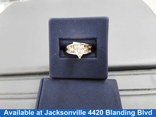 Ring - Wedding Set - Yellow Gold 14k (.585) 7.3 grams Size 6.5