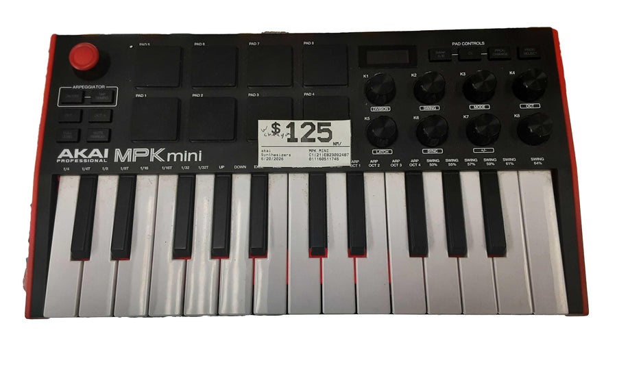 Akai Mpk Mini Red Synthesizer