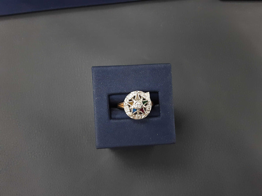 Women's Ring - Mother's - Yellow Gold 14k (.585) 4.2 grams Size 8.5