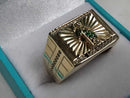 Men's Ring - Yellow Gold 10k (.417) 6.9 grams Size 8