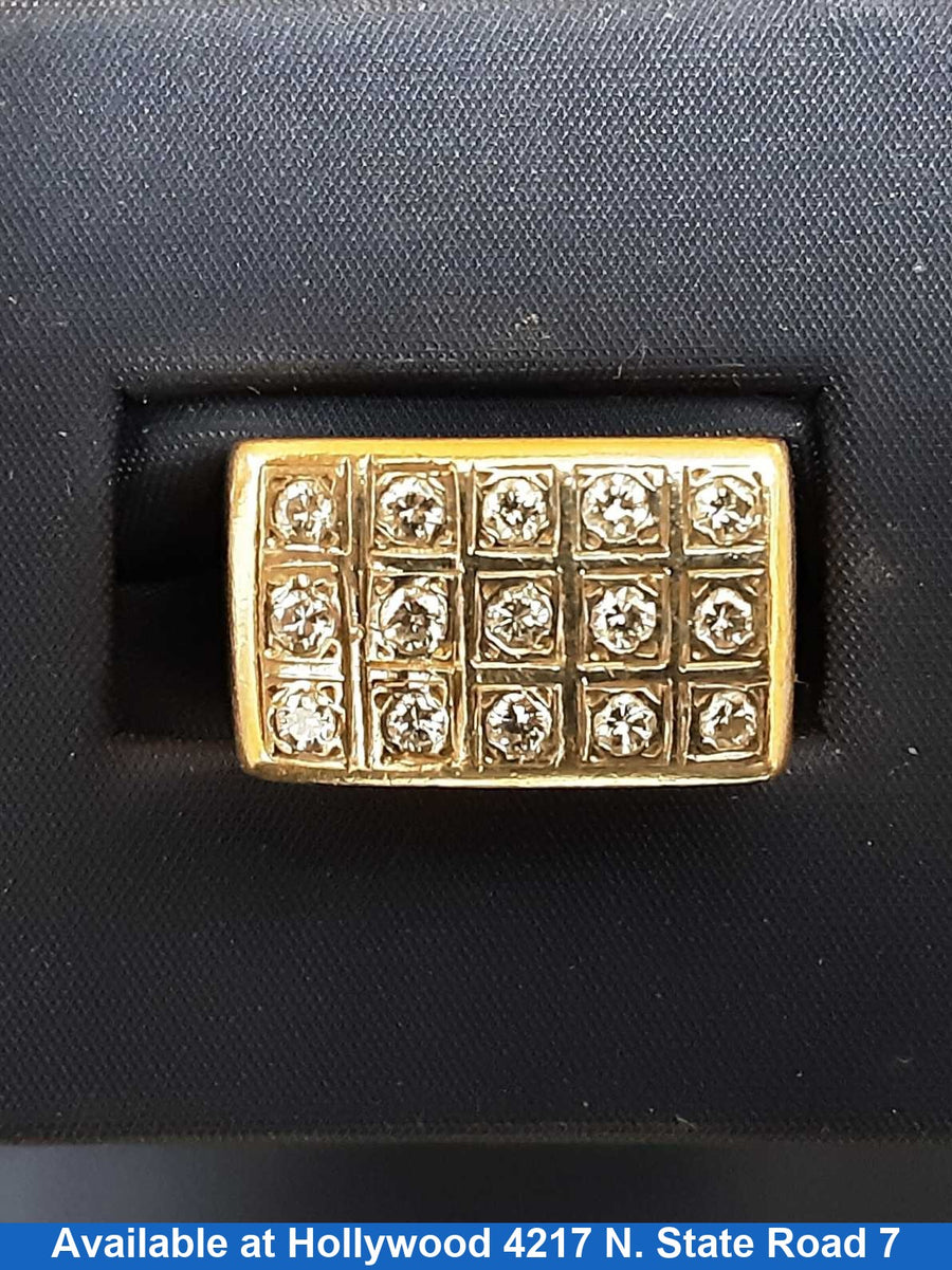 Men's Ring - Yellow Gold 14k (.585) 12.3 grams Size 9.5