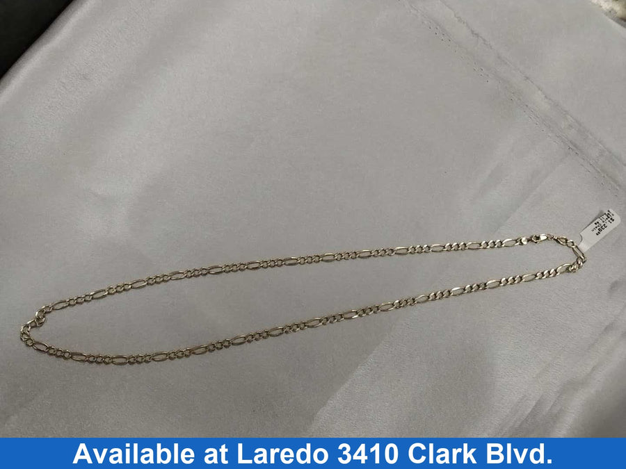 Figaro Chain - Yellow Gold 10k (.417) 11.8 grams 25 inch