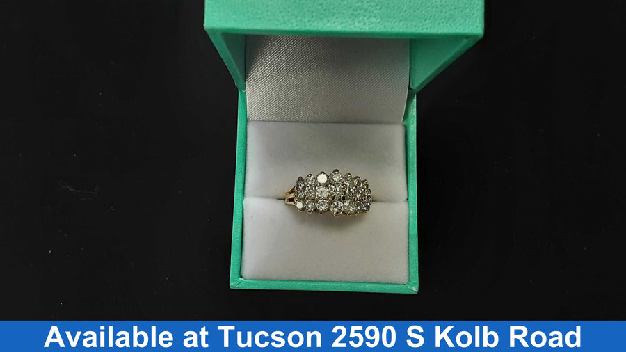 Women's Ring - Yellow Gold 14k (.585) 4.6 grams Size 8.5
