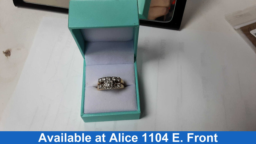Women's Ring - Yellow Gold 14k (.585) 9.1 grams Size 20