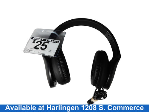 Biconic Black Stereo Headphone