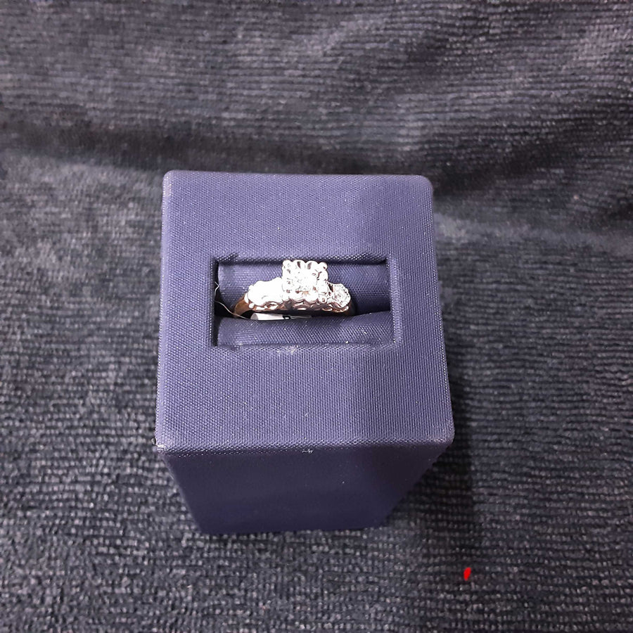 Ring - Engagement Set - Yellow Gold 14k (.585) 2.2 grams Size 6