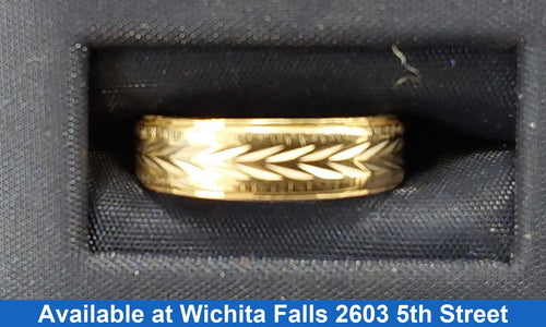 Ring - Wedding Band - Yellow Gold 14k (.585) 2.9 grams Size 5.5