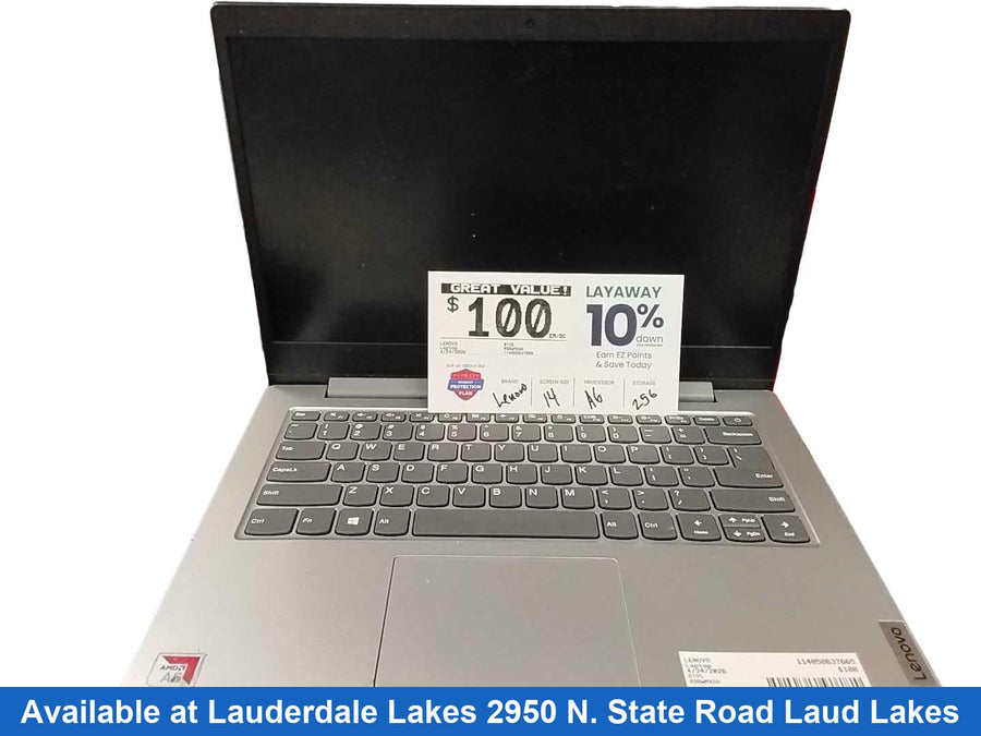 Lenovo 81vs Amd A6 4 Gb 64 Gb Silver Laptop