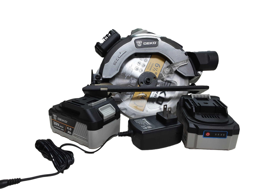 Deko Dkcs20q1y Gray Cordless Circular Saw