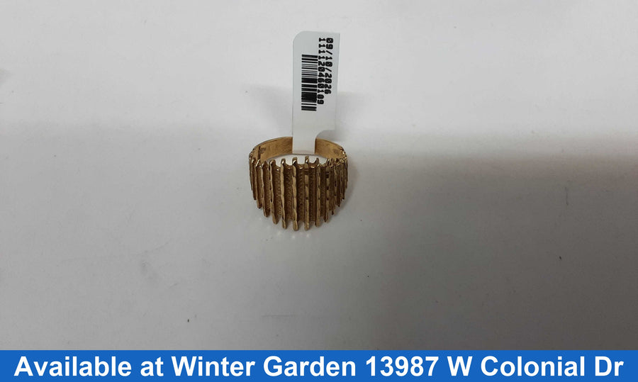 Women's Ring - Yellow Gold 14k (.585) 6.6 grams Size 8