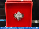 Women's Ring - White Gold 10k (.417) 4.83 grams Size 7.5