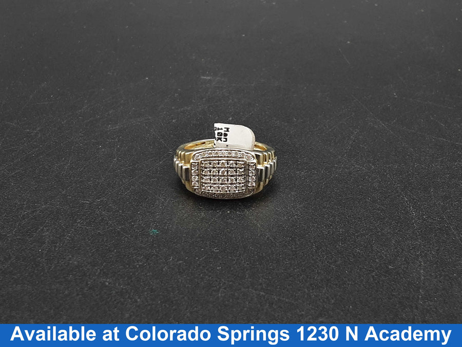 Men's Ring - Yellow Gold 10k (.417) 6.2 grams Size 10