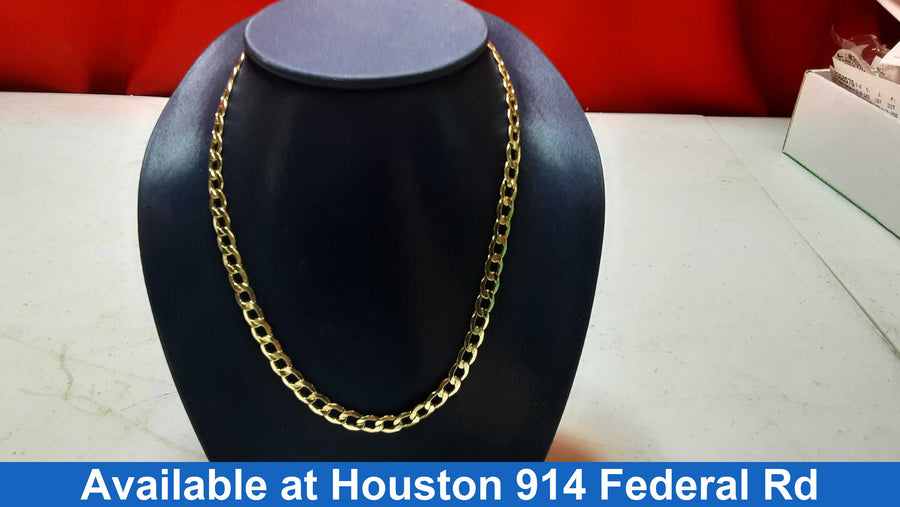 Cuban Link Chain - Yellow Gold 10k (.417) 10 grams 23 inch