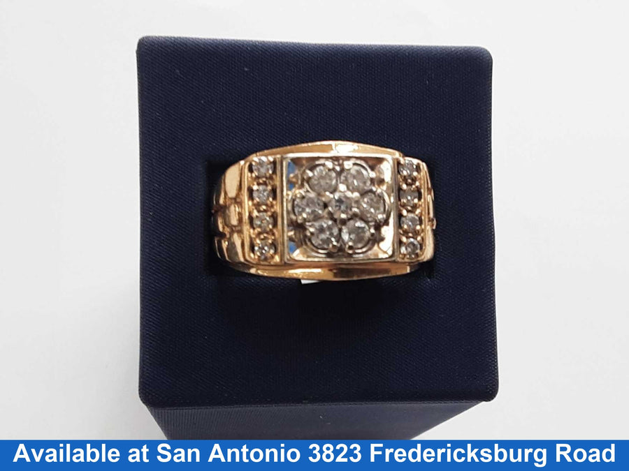Men's Ring - Yellow Gold 10k (.417) 11.2 grams Size 11.5
