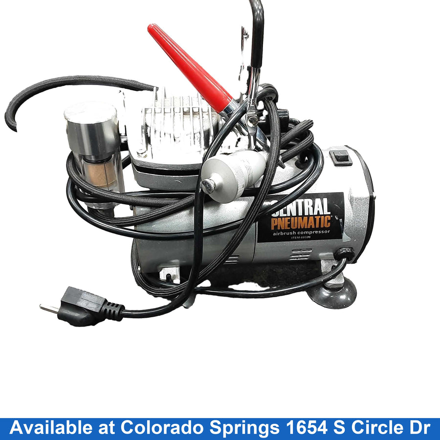Central Pneumatic 60328 Silver Electric Compressor