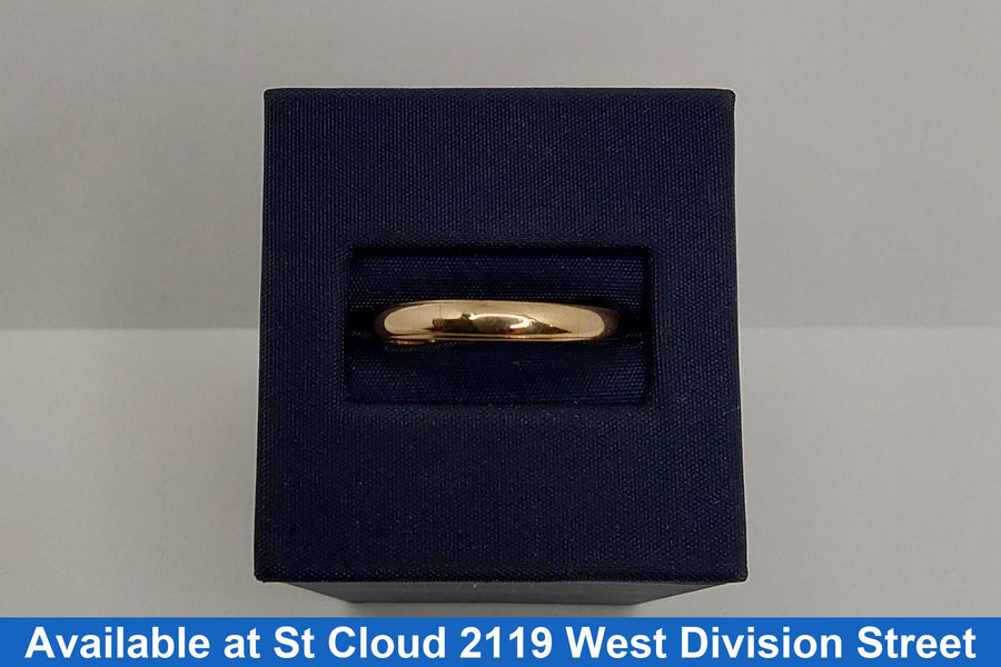 Ring - Wedding Band - Yellow Gold 14k (.585) 1.83 grams Size 10.5