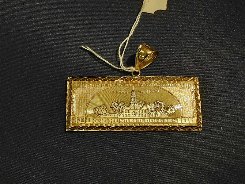 Coin Pendant Yellow Gold 10k (.417) 7.3 grams