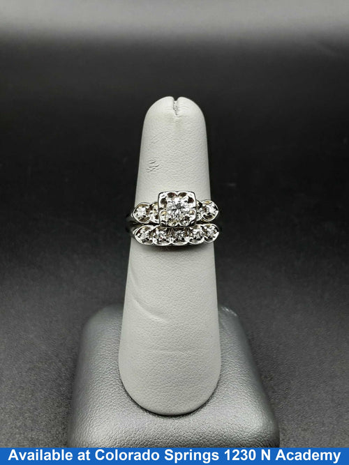 Ring - Wedding Band - White Gold 10k (.417) 5.8 grams Size 6.5