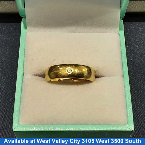 Ring - Wedding Band - Yellow Gold 18k (.750) 6.6 grams Size 10