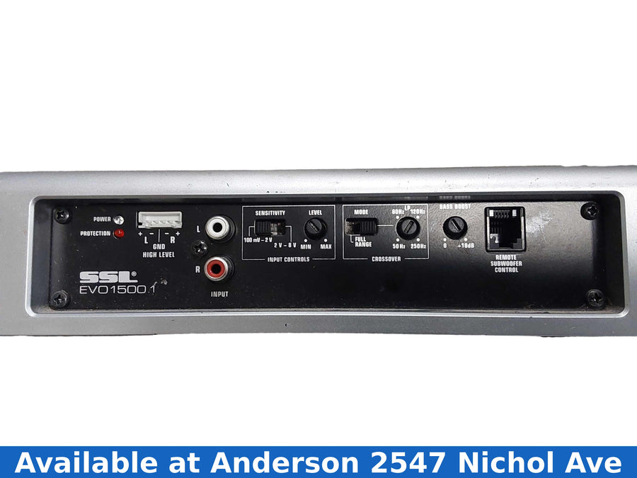 Ssl Evo1500.1 Silver Car Audio Amplifier