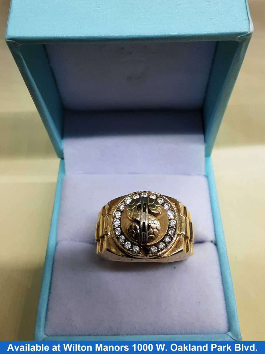 Men's Ring - Yellow Gold 10k (.417) 7.3 grams Size 7