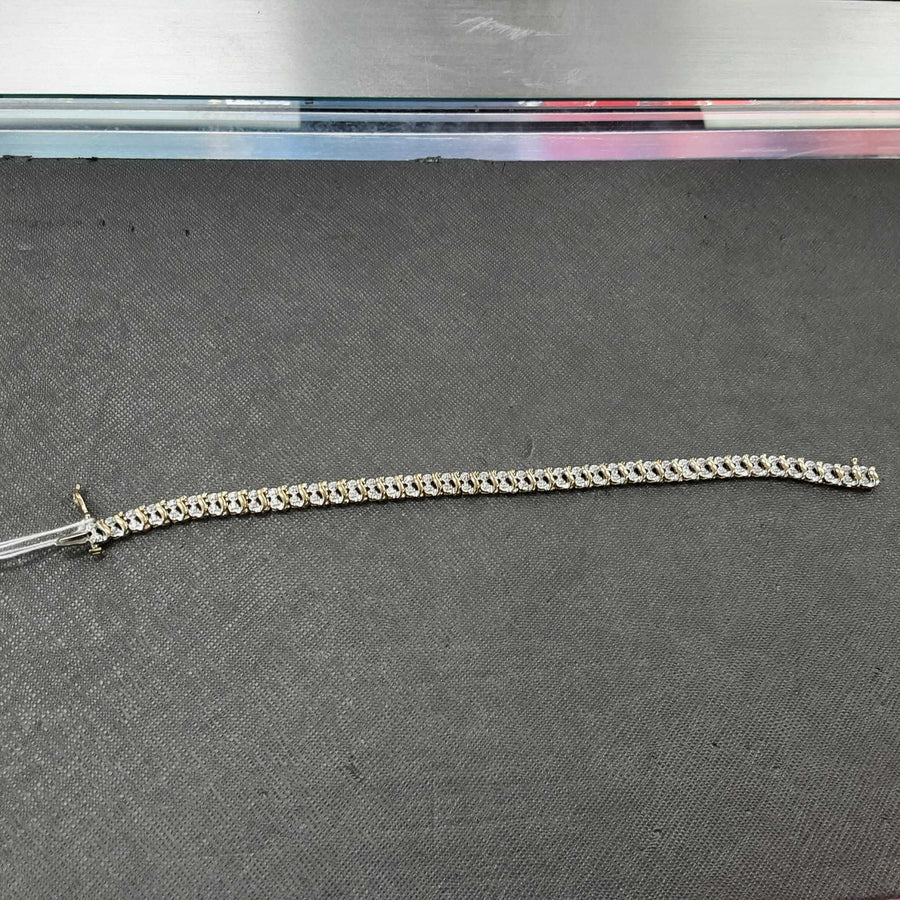 Tennis Bracelet - Yellow Gold 10k (.417) 8.8 grams 7 inch