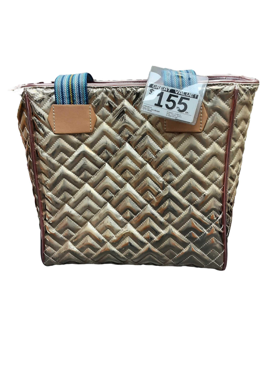 Consuela Evadney Classic Tote Gold Purse / Handbag