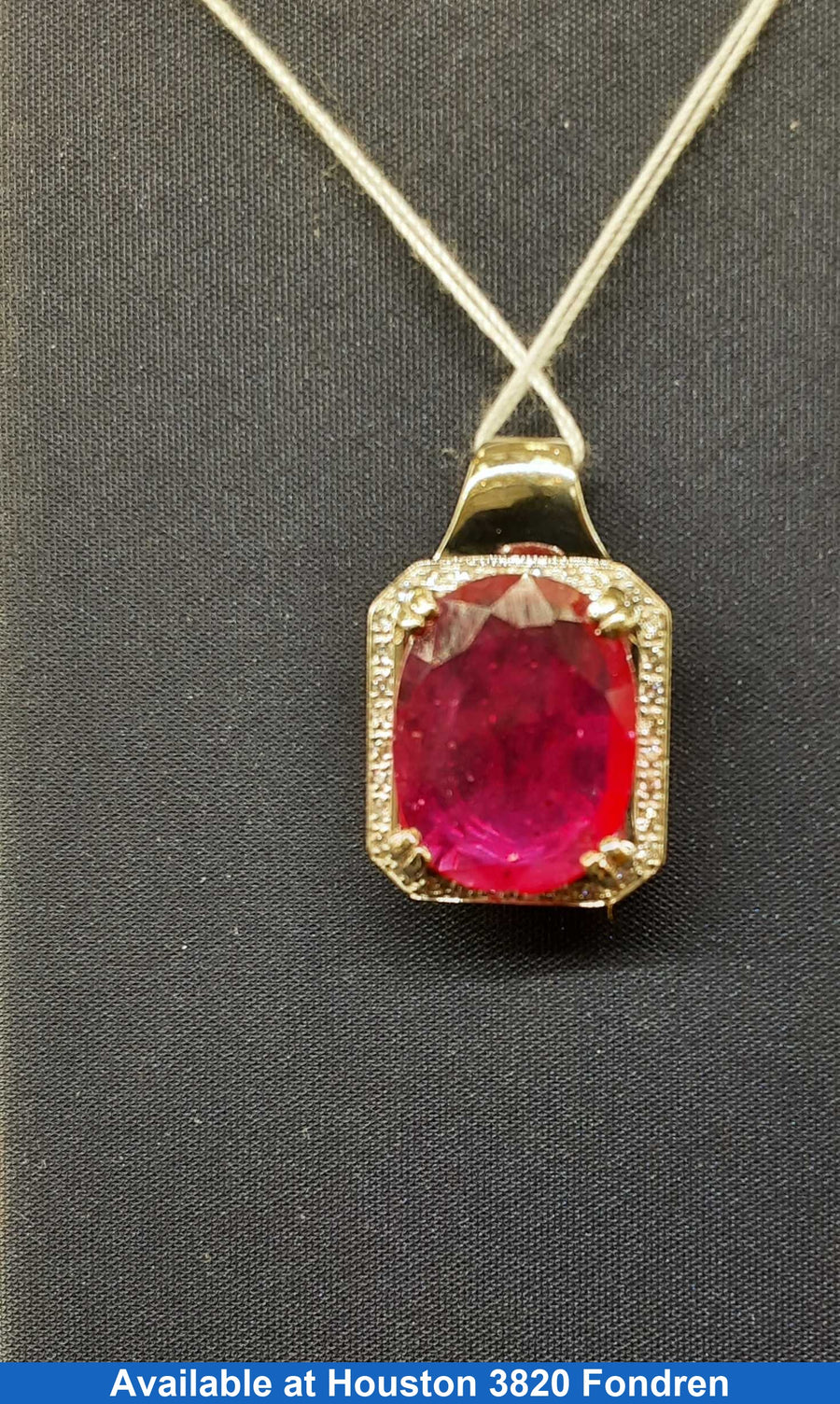 Diamond Pendant - White Gold 14k (.585) 4.8 grams
