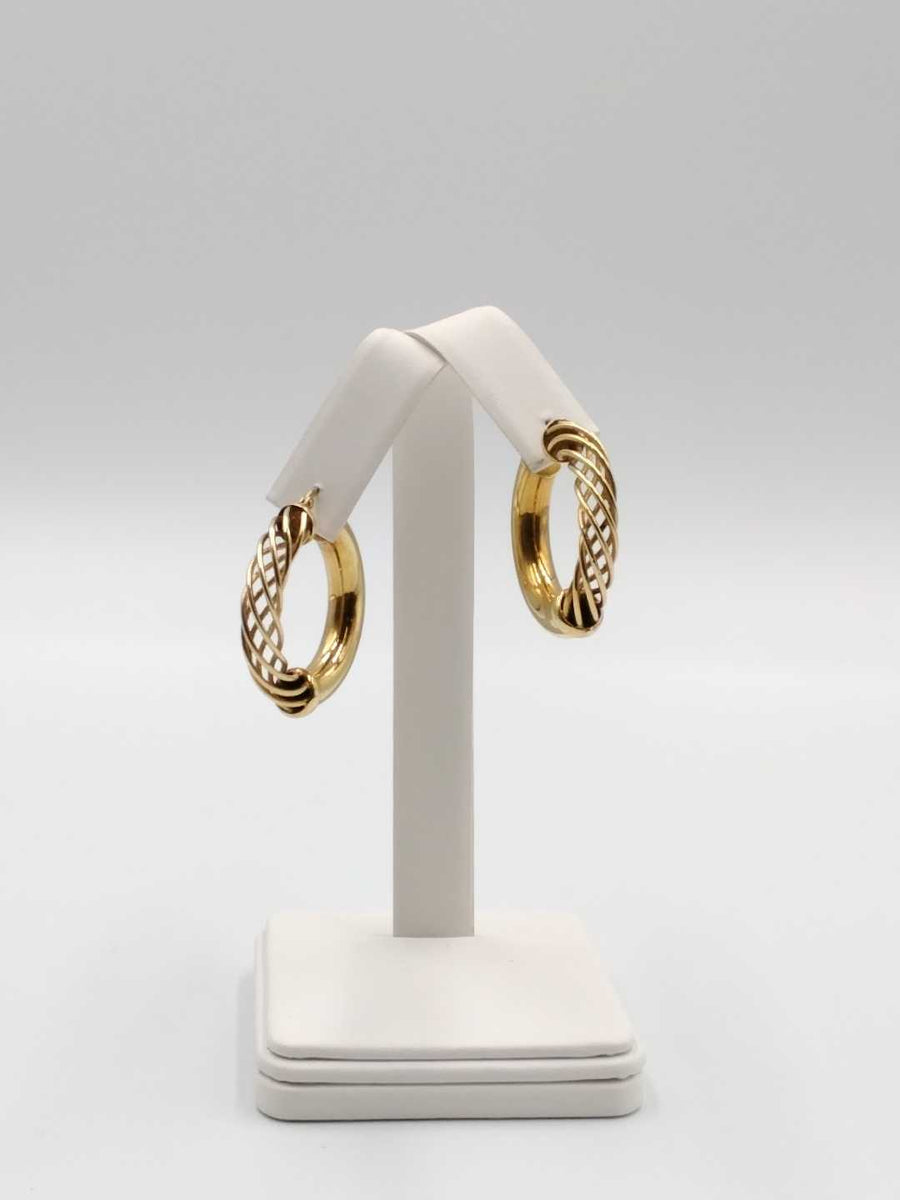 Hoop Earrings - Yellow Gold 14k (.585) 7.2 grams