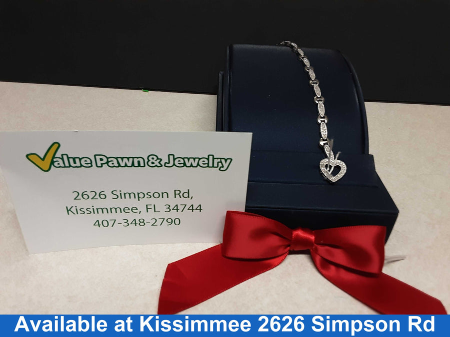 Bracelet - White Gold 10k (.417) 6.2 grams 5 inch