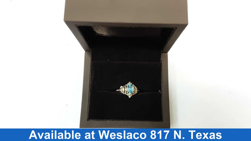 Women's Ring - Solitaire - Yellow Gold 10k (.417) 3 grams Size 9