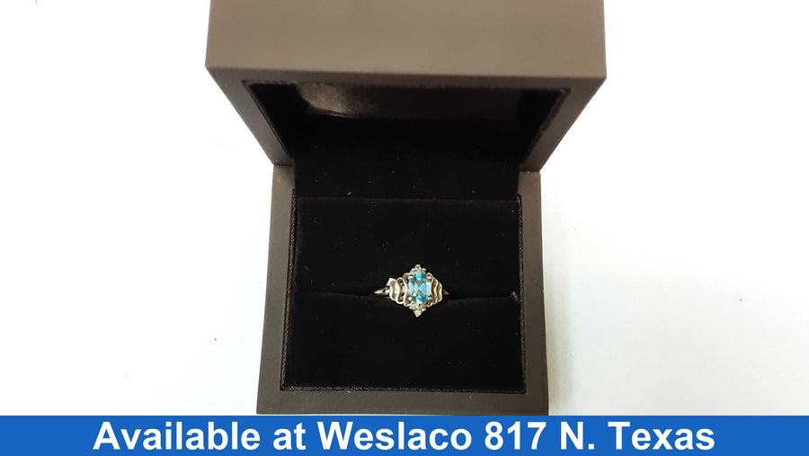 Women's Ring - Solitaire - Yellow Gold 10k (.417) 3 grams Size 9