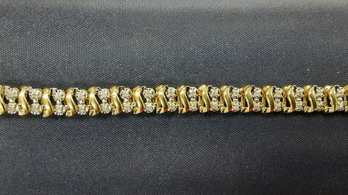 Tennis Bracelet - Yellow Gold 10k (.417) 8.8 grams 7 inch