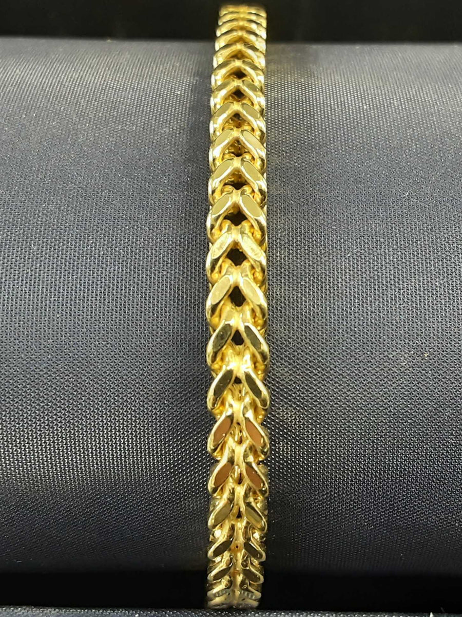 Fox Tail Bracelet - Yellow Gold 10k (.417) 8.9 grams 8 inch