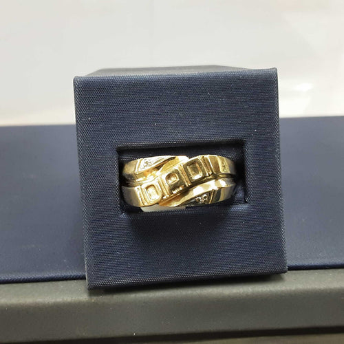 Men's Ring - Yellow Gold 10k (.417) 4.3 grams Size 12