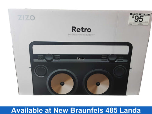 Zizo Spk-ret-bk Black Portable Speaker