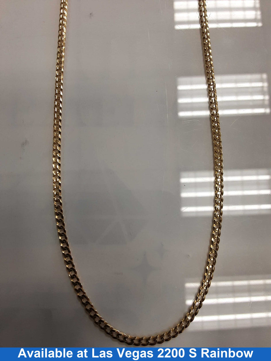 Cuban Link Chain - Yellow Gold 14k (.585) 6.5 grams 18 inch